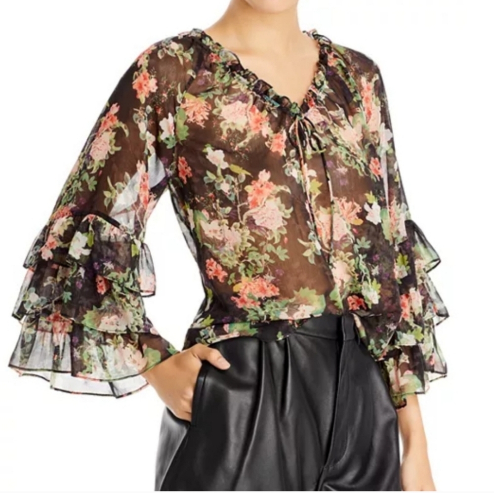 Alice + Olivia Floral Blouse